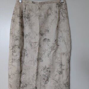 J. Crew Toile Pencil Skirt Size 4